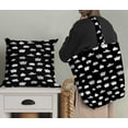 thumbnail image 5 of Soimoi Black Modal Satin Fabric Cloud Nature Decor Fabric Printed Yard 42 Inch Wide, 5 of 5