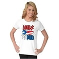 thumbnail image 4 of Puerto Rico Nuyorican Proud Borinquen Womens Slim Fit Graphic Tee Brisco Brands S, 4 of 5