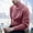 01 Wine, variant on Weiqiqre Men's Sweaters , Men's Knitwear Round Neck Pullover Sweater Casual Solid Color Bottoming Shirt Sweater