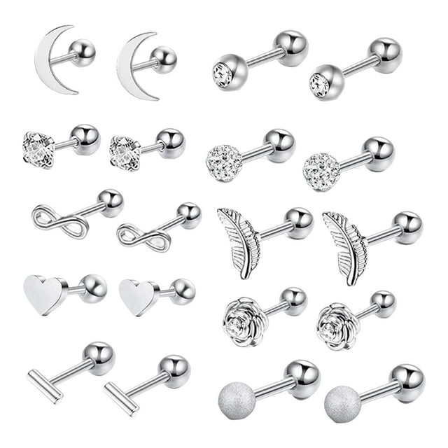 Aretes de Acero Inoxidable Hugo Para Boda