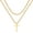 Gold, variant on Cross Necklace for Men, Gold Silver Black Stainless Steel Mens Cross Necklaces Layered Rope Chain Box Chain Cross Pendant Necklace for Men Cross Chain Necklace for Men 16-24 Inch