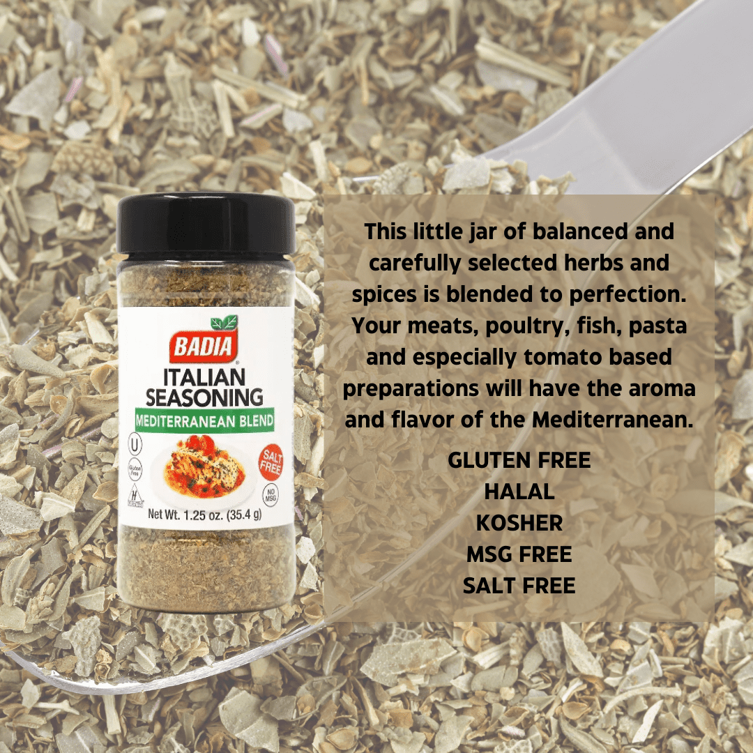Badia Seasoning New Kitchen Starter 5 Piece Gift Set | Chili Powder, Garlic Powder, Italian Seasoning, Onion Powder, Paprika | Blank June Street Market Recipe Card (style may vary)