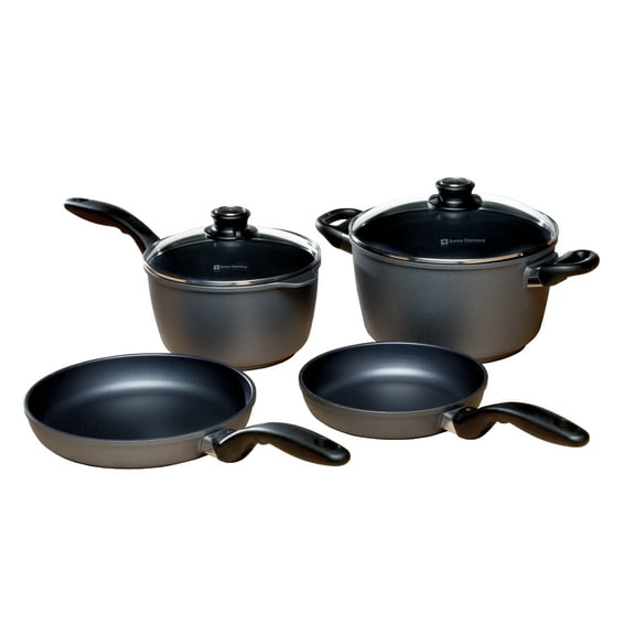 Swiss Diamond 6-Piece Aluminum Nonstick Induction Set | HD Classic
