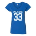 thumbnail image 2 of Wild Bobby, Polk High Bundy 33 Married with Children Fan, Pop Culture, Women Standard V-Neck Tee, Royal, Small, 2 of 4