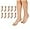 NUDE, variant on L'eggs Everyday Women's Nylon Knee Highs Stockings Reinforced Toe, 10 Pack