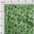 thumbnail image 1 of oneOone Cotton Jersey Green Fabric Shapes Geometric Sewing Material Print Fabric By The Yard 58 Inch Wide, 1 of 4
