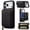 Black, variant on GJL 2-in-1 PU Leather Wallet Case for iPhone 18 Pro, RFID Blocking Detachable Magnetic Zipper Purse Cover, Compatible with MagSafe, Red