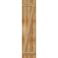 thumbnail image 5 of 16 1/8"W x 66"H TimberCraft Three 5 3/8" Boards Joined Board-n-Batten Shutters w/Z-Bar, Rough Sawn Western Red Cedar (Per Pair), 5 of 5
