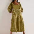 thumbnail image 2 of LYXSSBYX Long Sleeve Dresses for Women Women Casual and Comfortable Speaker 3/4 Sleeve Printed Large Dress, 2 of 6