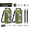 Army Green, variant on 2 Pack Waterproof Dry Bag 5L with Phone Window, Waterproof Storage Bag with Adjustable Strap for Kayaking, Fishing, Camping and Beach