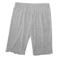 thumbnail image 4 of Gubotare Girls Biker Shorts Elastic Waist Casual Ruffled Pants Kids Stretchy Breathable Outdoor Dance Athletic Bottoms Size 10-12 (Grey,10-12 Years), 4 of 6