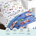 thumbnail image 3 of Wildkin Kids 4 Pc Toddler Microfiber Bed in a Bag for Boys & Girls (Heroes Blue), 3 of 7