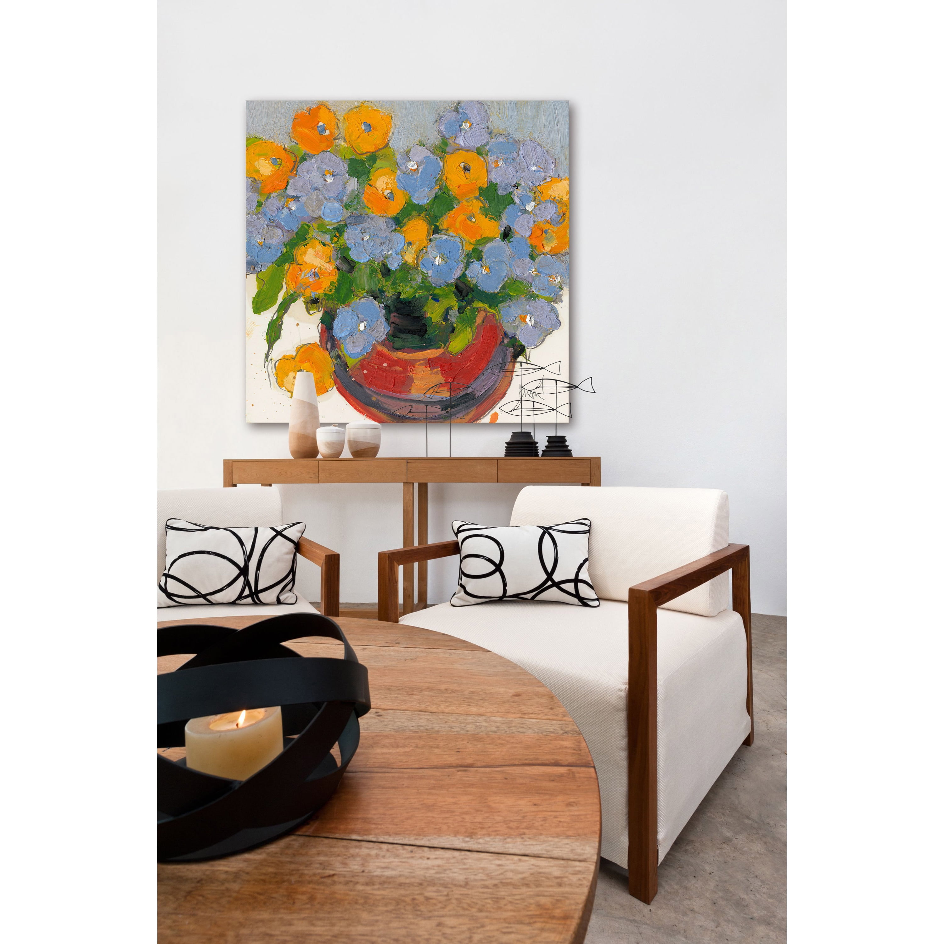Marmont Hill "Potted Plant I" Painting Print on Wrapped Canvas