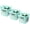 Green Small Set of 3, variant on Flexible Plastic Carry Laundry Basket Holder Square Storage Hamper with Side Handles