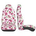 thumbnail image 3 of Honeii Lilies Flowers Print Car Seat Covers 2 Pieces, Full Set Universal Seat Covers for Cars, Waterproof Auto Seat Protectors, 3 of 7