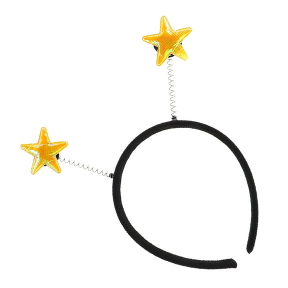 unbranded  Women Headband for Party Star Hairband Rave Sparkly Parent-child Women's Yellow