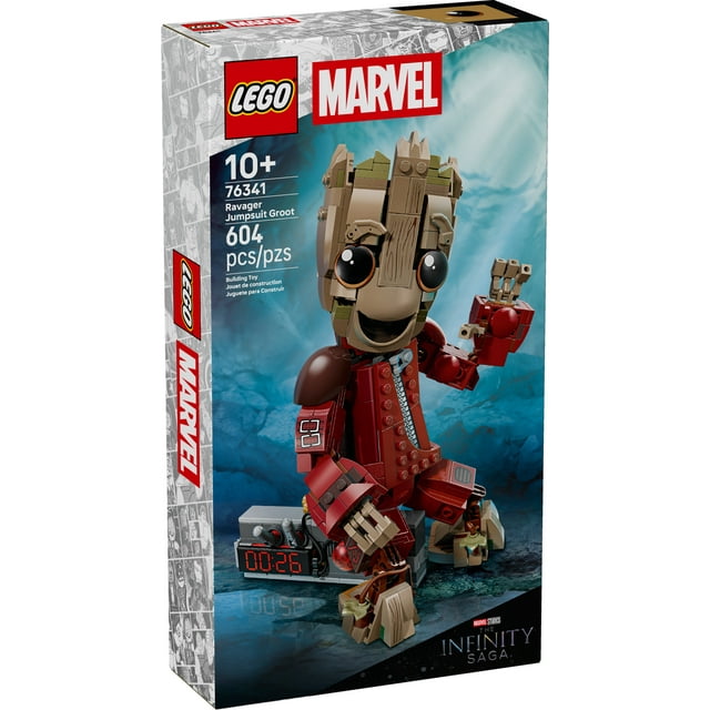 LEGO Marvel Groot en Combinaison de Ravageur, Jouet de Construction 76341