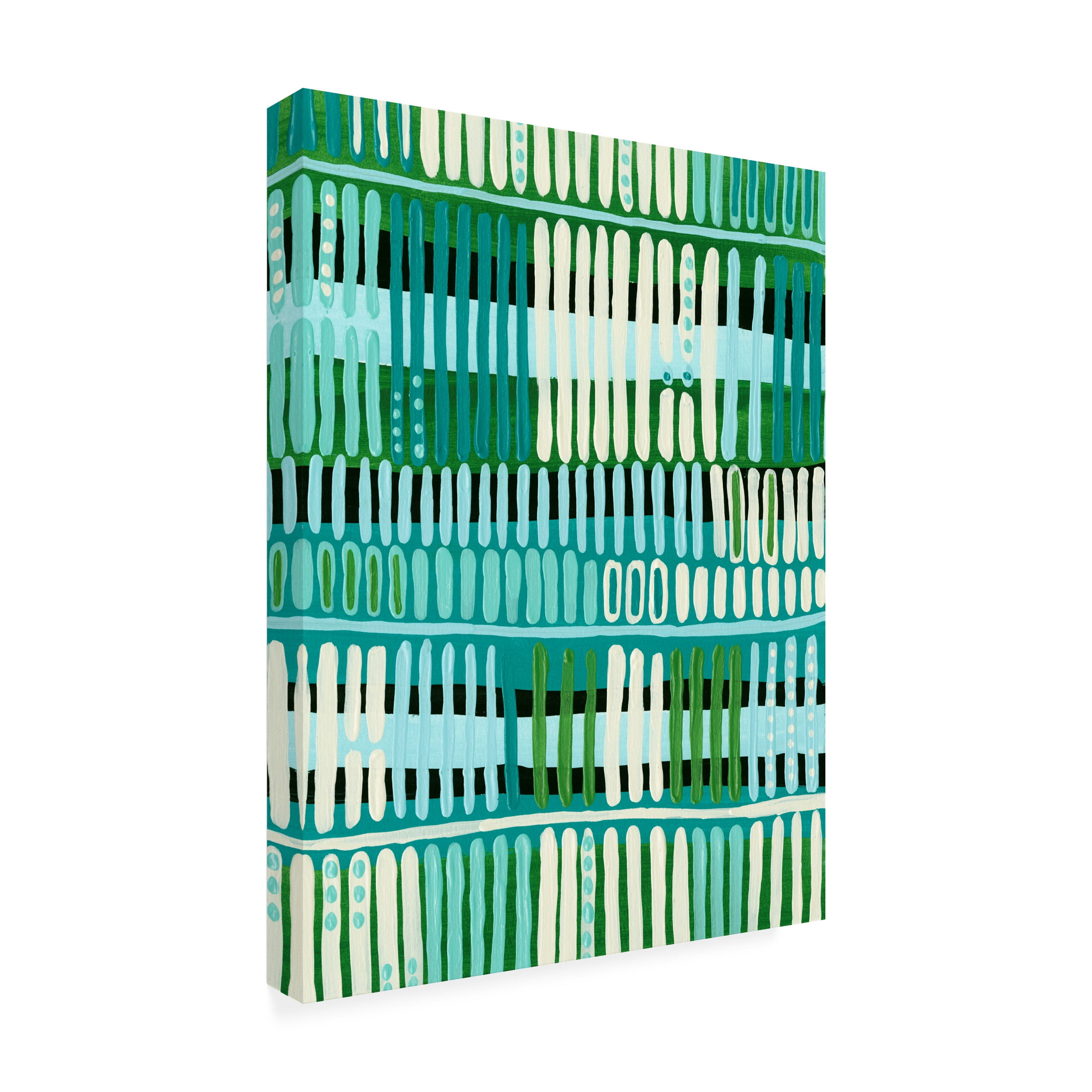 Regina Moore 'Teal Pattern I' Canvas Art