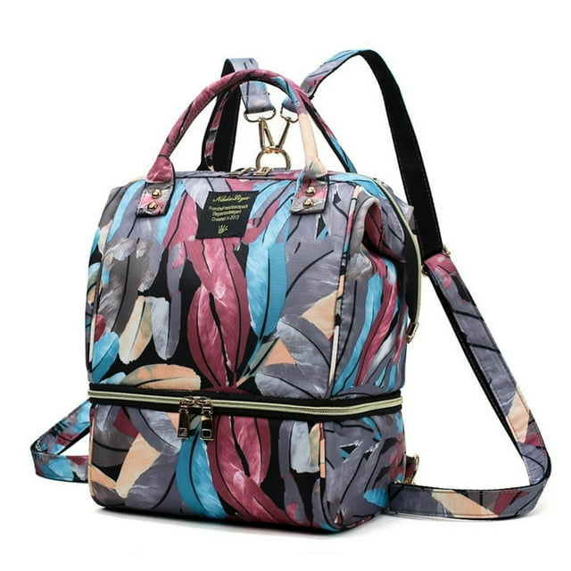 Women Mom Fashion Multifunction Capacity Keep Warm Waterproof Hand Backpack Bags