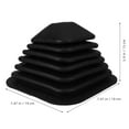 thumbnail image 2 of Raindrops Shifter Cover for Car Rubber Black Protect Transmission Shift 1Set, 2 of 6