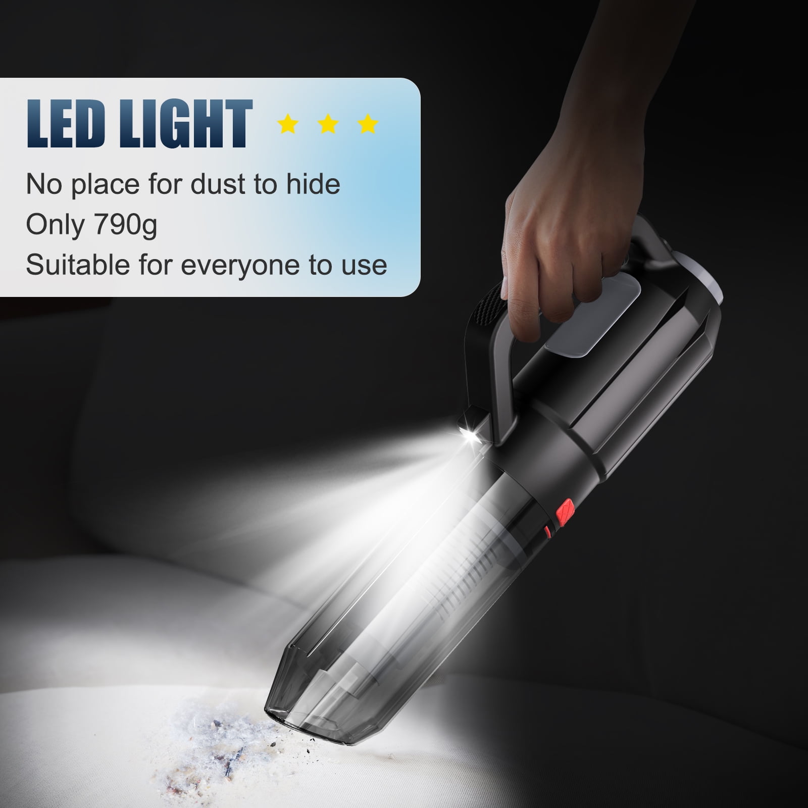 ATUPEN Car Vacuum Cleaner, 9000 PA Handheld Vacuum Cordless Car Dusters Home Office Sofa Pet Hair