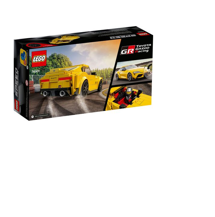 LEGO Speed Champions Toyota GR Supra 76901 Yellow Racing Car Building Set - image 3 of 3