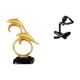 thumbnail image 1 of Figura de delfín,Colección de adornos de escritorio con figuras de delfines,Figura de escritorio,Escultura abstracta de pensador para decoración de oficina y hogar.,Figura decorativa de, 1 of 8