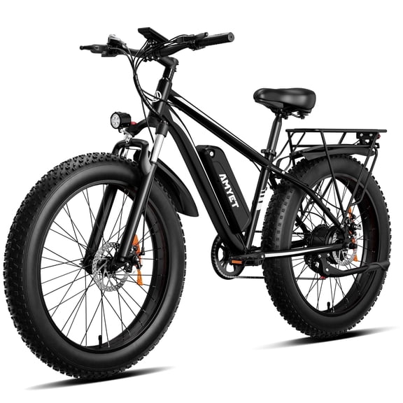 AMYET EB26 Electric Bike for Adults, Peak 1500W 48V 15Ah, 26" Fat Tire Ebike, E-Mountain Bicycle, UL2849