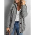 thumbnail image 2 of Suéter holgado de otoño e invierno de estilo europeo y americano, cárdigan de punto para mujer, 2 of 4
