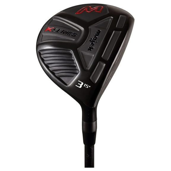 Senior Men's Majek K-Series 3 Wood Golf Club, Right Handed Senior Flex with Men's Senior Size Black Pro Grips