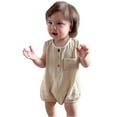 thumbnail image 6 of THDHVS Baby Girl Outfits,Newborn Girl Clothes,aby Unisex Baby Cotton Sleeveless Bodysuits Beige 12-18 Months, 6 of 6