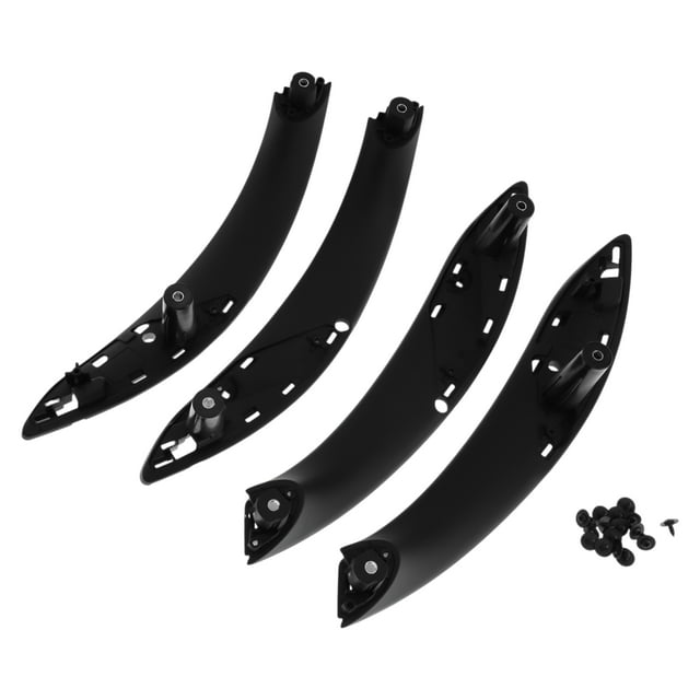 Cubierta de tirador de panel de puerta del lado del conductor delantero para BMW serie 3 F30 F31 13-18, manija de puerta interior, cubierta de tirador de puerta No.51417279311, negra, 4 piezas