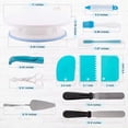 thumbnail image 4 of 140pcs Cake Decorating Kit Baking Supplies Tools with Cake Turntable,Cake Pans Set for Beginners and Cake Lovers, 4 of 8