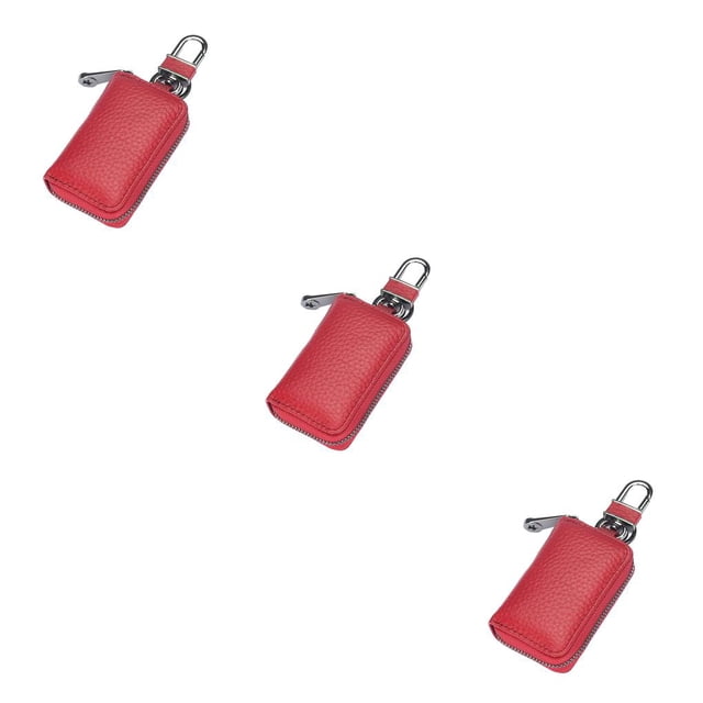 Cartera Sonducket de cuero portátiles Almacenamiento Monedero Vino Rojo