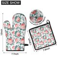 thumbnail image 6 of Pioneer Flower Floral Print Pattern Kitchen Oven Mitt and Pot Holder Sets 2 Pcs for Baking, Cooking and Grilling, Heat Resistant Up To 392 °F, 6 of 7