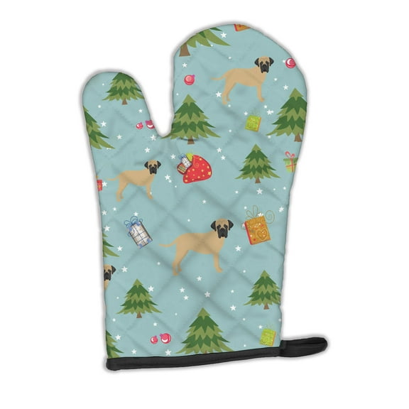 Christmas Bullmastiff Oven Mitt