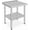 2-Layer with Casters, variant on OUTGOODS Stainless Steel Work Table, NSF Commercial Grade, Adjustable Shelf, Silver