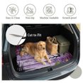 thumbnail image 6 of Universal Car Trunk Mat 37"x54", Halloween Waterproof Cargo Liner, Non-Slip Durability Cargo Mat, Fall Farmhouse Horror Floral Trees Wooden Purple All Weather Rear Trunk Protector for Car SUV, 6 of 9