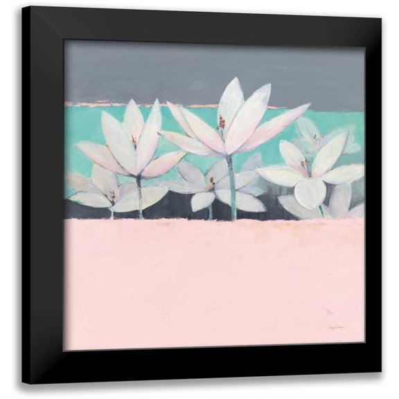 Tillmon, Avery 12x12 Black Modern Framed Museum Art Print Titled - Field Day Dusty Pink
