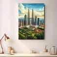 thumbnail image 2 of Kuala Lumpur Vintage Travel Canvass, Malaysia Canvas Wall Art, Kuala Lumpur Canvas Wall Art, Malaysia Wall Art Picture Print Decor - 105AZ713, 2 of 2