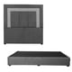 thumbnail image 1 of Box Base Cama King Size + Cabecera Bora Gris, 1 of 8