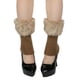 thumbnail image 1 of HongQid Womens Fuzzy Leg Warmers Knit Ankle Socks Winter Warm Ruffle Leg Sleeves Warmer Thick Boot Socks, 1 of 3