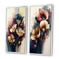 thumbnail image 3 of Designart "Navy and Maroon Calla Collection I" Calla Lily Framed Wall Art Set Of 2 - Red Floral Framed Wall Art Set Of 2, 3 of 7