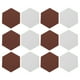 thumbnail image 2 of KAKOWELY 12 tableros de mensajes de fieltro hexagonales para pared, autoadhesivos., 2 of 5