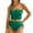 Green, variant on Uaswgudfs Women's Strapless One-Piece Swimsuit with High-Waisted Bottom for a Sleek and Sophisticated Beach Look Black L