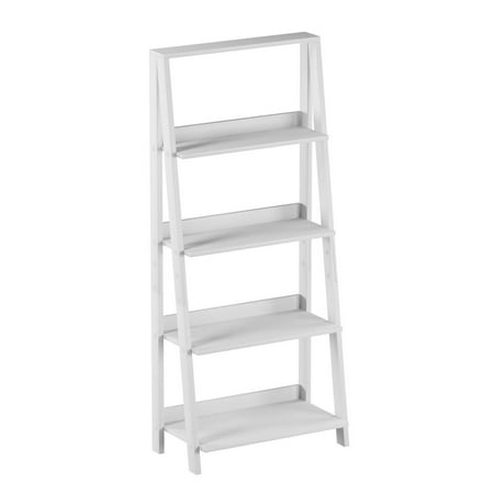 Ladder Bookshelf In White Walmart Com Walmart Com