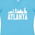 thumbnail image 4 of Inktastic Atlanta Skyline Grunge Women's V-Neck T-Shirt, 4 of 5
