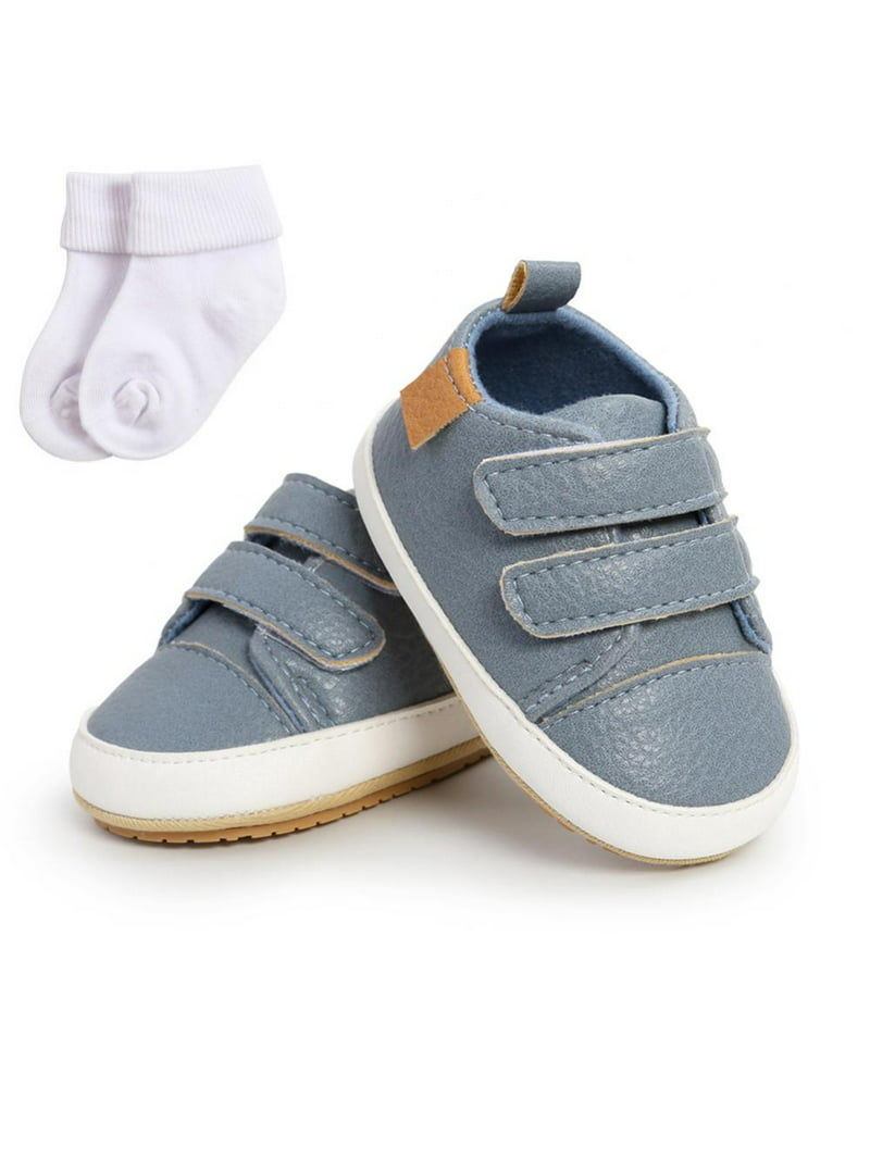 SYNPOS Baby Shoes Boys Girls Infant Sneakers Rubber Sole Crib Walker Shoes 0-18 Months - Walmart.com