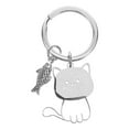 thumbnail image 6 of WRITWAA Funny Cat Keychain Cartoon Design Durable Accessory for Cat Lovers 1Set, 6 of 10