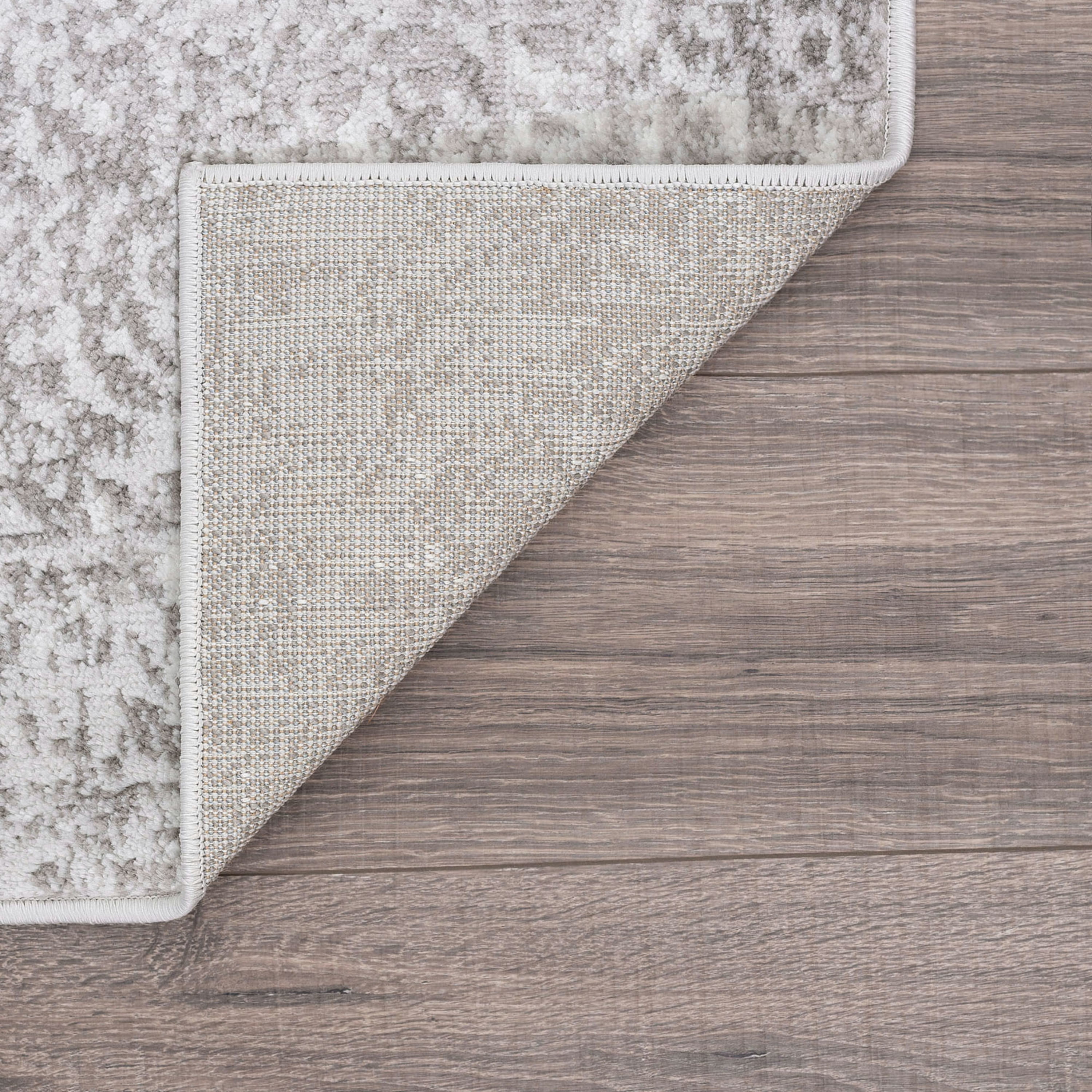 Bliss Rugs Persian Traditional Area Rug, Floral Indoor Rugs for Living Room, Dining Room, Bedroom | Gray, 4' x 6' (4'x5'3'')